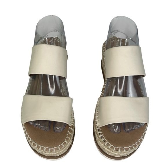 ESPRIT Katalina Off White Espadrille Platform Wedge Slide Sandals Womens SZ 7.5 - Picture 8 of 16